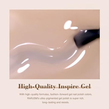 RARJSM Nude Gel Nail Polish Sheer Light Brown Pink Neutral Skin Tone Colors Jelly Transparent Nail Gel Polish 15ml Single Bottle Soak off UV LED Cured for Home Salon DIY French Manicure