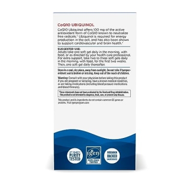 Nordic Naturals Ubiquinol 60 Mini Soft Gels 100 mg