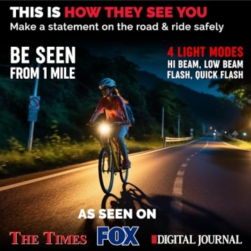 Ultra Bright USB Rechargeable Bike Lights for Night Riding
