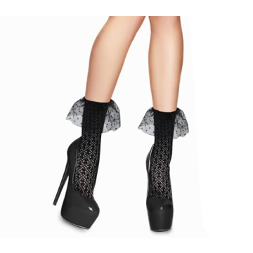 Stylish Benefeet Lace Ruffle Ankle Socks for Women