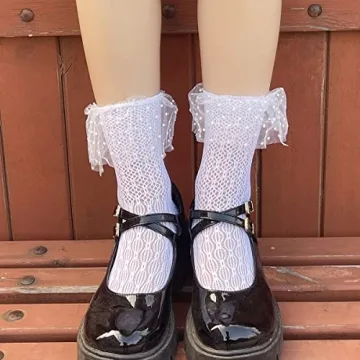 Stylish Benefeet Lace Ruffle Ankle Socks for Women