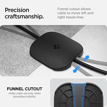 Spigen DuraPro Cable Garage Door Pass Protector Designed for Tesla Mobile Charger and Tesla Gen 3 Wall Connector (Tesla Model 3/Y/X/S 2025/2024/2023/2022)