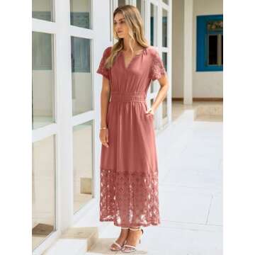 Simplee Summer Maxi Dress for Wedding Guests & Casual Wear