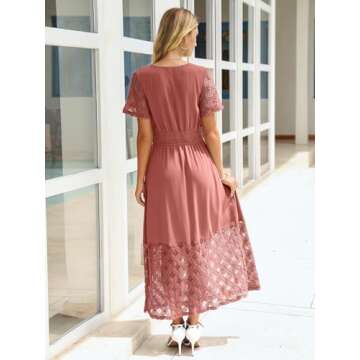 Simplee Summer Maxi Dress for Wedding Guests & Casual Wear