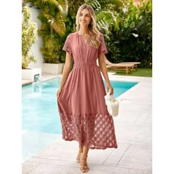 Simplee Summer Maxi Dress for Wedding Guests & Casual Wear