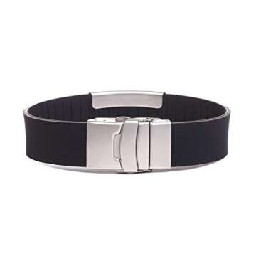 BAIYI HOPE Medical Alert ID Bracelet for Women Men - Personalized Silicone Sport ID Bracelets - Cust...