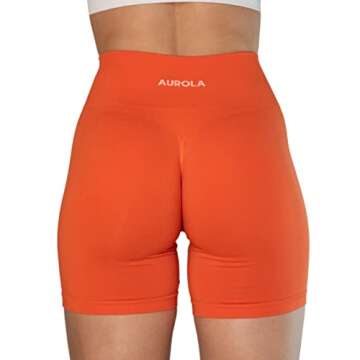 AUROLA Intensify Workout Shorts for Women Seamless Scrunch Short Gym Yoga Running Sport Active Exerc...