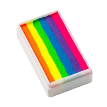 TAG Face and Body Paint - 1 Stroke Split Cake 30g - Neon Rainbow