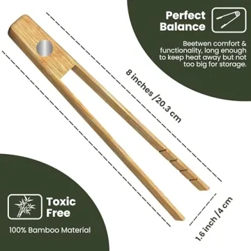 Toaster Tongs with Magnet | Safe Kitchen Utensils for Toast