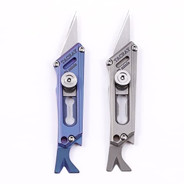 Tacray Titanium EDC Utility Knife – Compact Pocket Cutter with Multi-Functionality