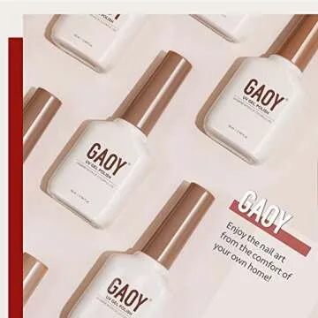 GAOY Ruby Red Gel Nail Polish, 16ml Soak Off UV Light Cure Gel Polish for Nail Art DIY Manicure at Home, Color 1154