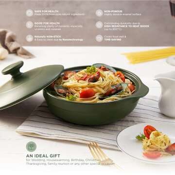 Minh Long 2qt Porcelain Dutch Oven for Versatile Cooking