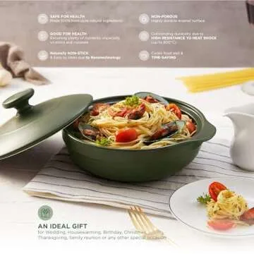 Minh Long 2qt Porcelain Dutch Oven for Versatile Cooking