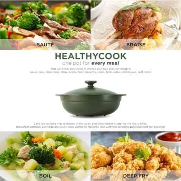 Minh Long 2qt Porcelain Dutch Oven for Versatile Cooking