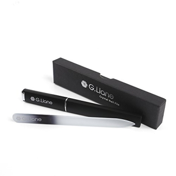 G.LIONE Glass Nail File - Professional Double-Sided Etched
