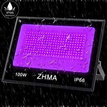 100W Black Lights for Glow Parties and Halloween Events
