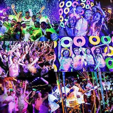 100W Black Lights for Glow Parties and Halloween Events