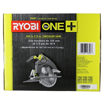 Ryobi P507 One+ 6.5 Inch Cordless Circular Saw with Blade