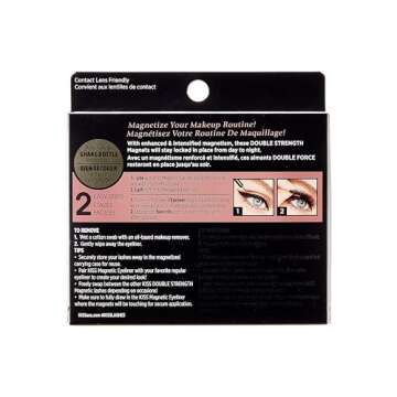 KISS Magnetic Lashes, Tempt Kit - Stylish Synthetic Lashes
