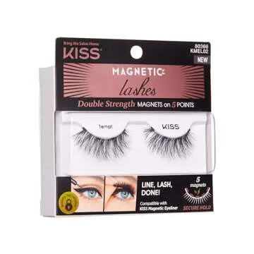 KISS Magnetic Lashes, Tempt Kit - Stylish Synthetic Lashes