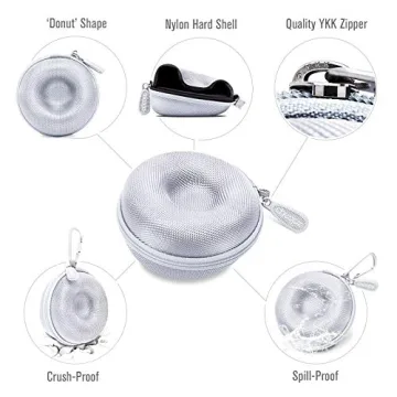 Cheopz Silver Travel Watch Case for Luxury Watches Up to 50mm