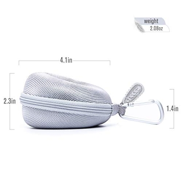 Cheopz Silver Travel Watch Case for Luxury Watches Up to 50mm