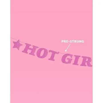 xo, Fetti 5 Ft. Hot Girl Bday Glitter Banner for Parties