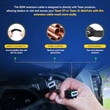 Sunluway SGW Extension Cable for Tazer Products