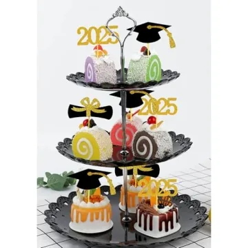 YuBoBo 2025 Graduation Cupcake Toppers for Celebrations