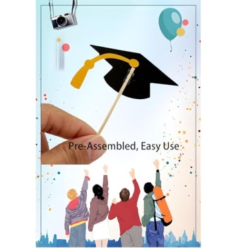 YuBoBo 2025 Graduation Cupcake Toppers for Celebrations