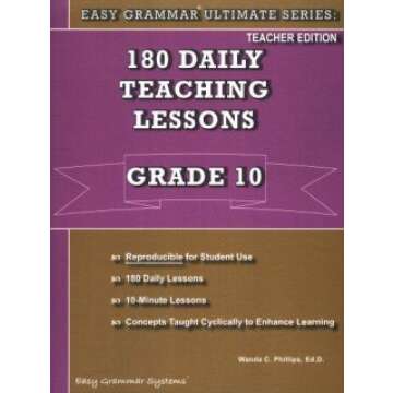 Easy Grammar Ultimate Series Teacher Book - Grade 10