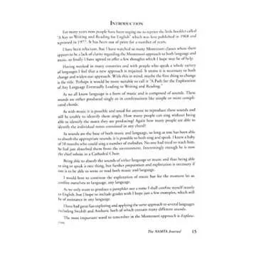 A Path for the Exploration of Any Language Leading to Writing and Reading (Montessori Language Program)