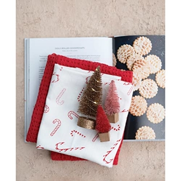 Creative Co-Op Cotton Tea Towels Set - Cozy Winter Edition