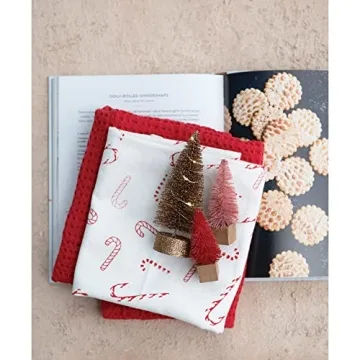 Creative Co-Op Cotton Tea Towels Set - Cozy Winter Edition