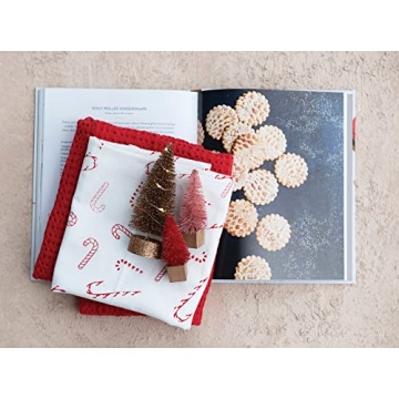 Creative Co-Op Cotton Tea Towels Set - Cozy Winter Edition