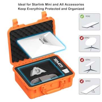 Zeroffi Starlink Mini Case, Portable Protective Carrying Case for Starlink Mini and Accessories, IP6...
