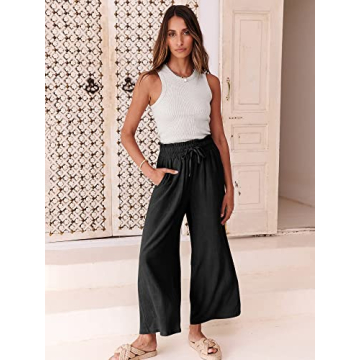 ANRABESS Women Linen Pants Stylish Comfort for Summer