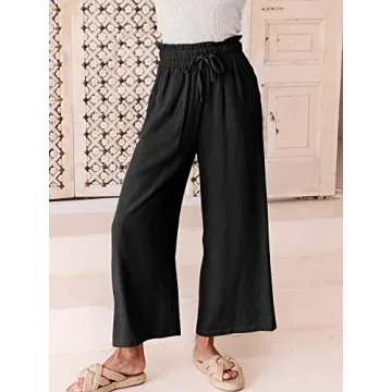 ANRABESS Women Linen Pants Stylish Comfort for Summer