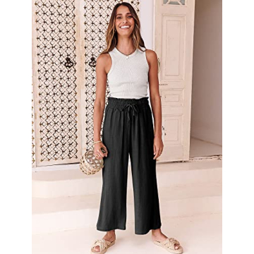 ANRABESS Women Linen Pants Stylish Comfort for Summer