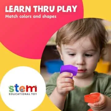 Skoolzy 24 Piece Nuts and Bolts Educational Toy Set