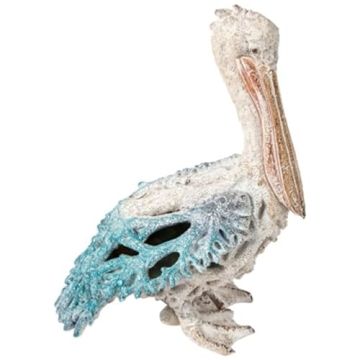 Elegant Corner Merchant Pelican Statue Coral Reef Design for Beach Home Decor