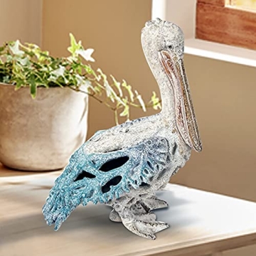 Corner Merchant Pelican Statue Coastal Decor 13 3/4 Inches