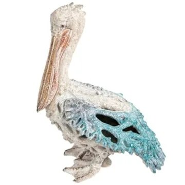 Corner Merchant Pelican Statue Coastal Decor 13 3/4 Inches