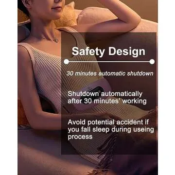 Portable Electric Heating Pad with Heat and Massage Modes