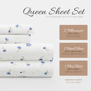 Luxurious Queen Sheet Set - Soft & Breathable Comfort