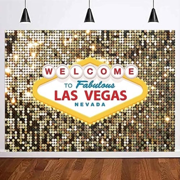 MAQTT 7X5FT Las Vegas Backdrop for Glamorous Events