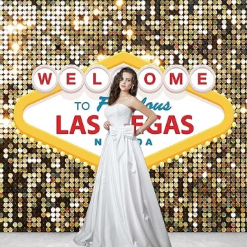 MAQTT 7X5FT Las Vegas Backdrop for Glamorous Events