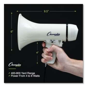 Champion Sports Megaphone - Powerful Sound Projection for All Events