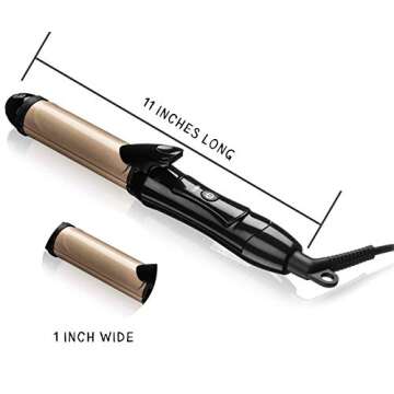 2 in 1 Mini Flat Iron and Curling Iron for Travel