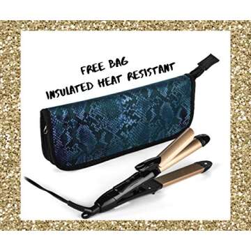 2 in 1 Mini Flat Iron and Curling Iron for Travel